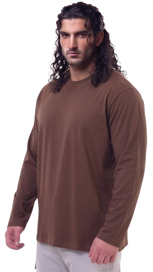 Erkek Büyük Beden 115 - 155 Kilo Arası Uygun Bedenli % 100 Pamuk Uzun Kol Bisiklet Yaka Sweatshirt
