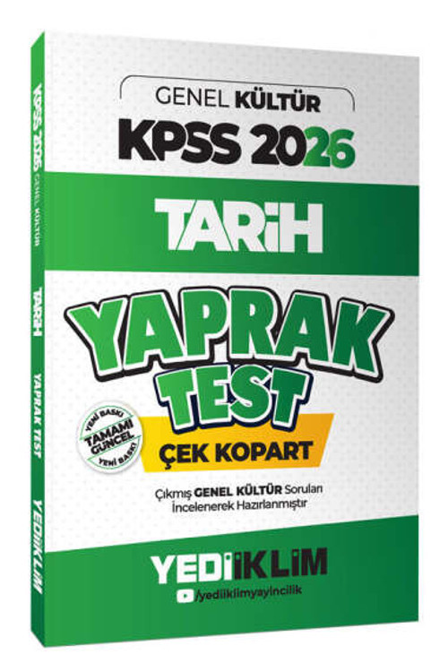 2026 KPSS-AGS Genel Kültür Tarih Çek Kopart Yaprak Test