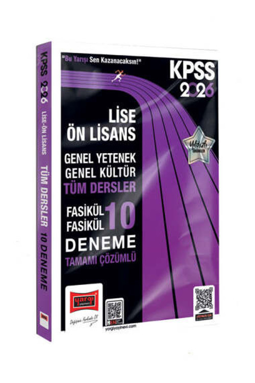 2026 KPSS GK-GY Lise Ön Lisans Tüm Dersler Fasikül Fasikül Tamamı Çözümlü 10 Deneme
