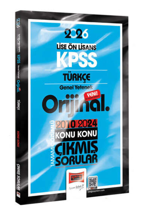 2026 KPSS Lise-Önlisans Türkçe Orijinal 2010-2024 Konu Konu Çıkmış Sorular