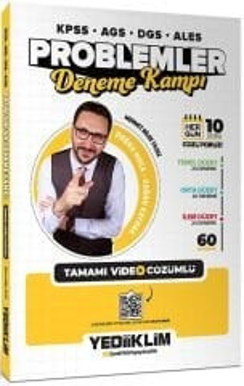 2026 KPSS MEB-AGS ALES DGS Problemler 60 Deneme Kampı Çözümlü - Mehmet Bilge Yıldız Yediik