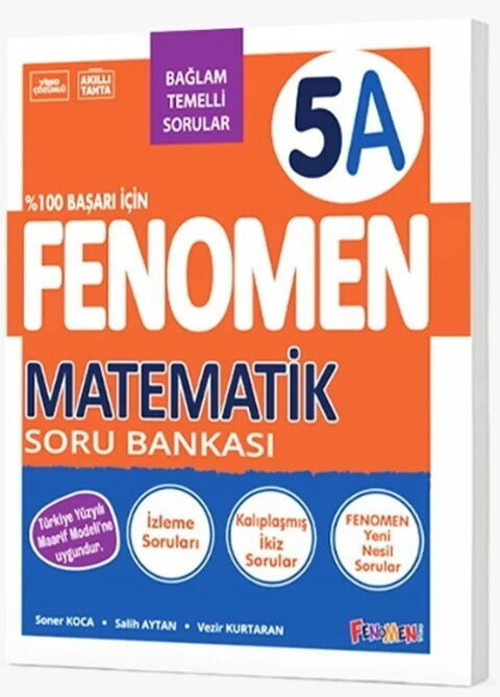 2027 5.Sınıf %100 Maarif Yeni Müfredat Matematik 5A(Kolay-Orta) Soru Bankası (MAARİF MODEL BAĞLAM TEMELLİ)