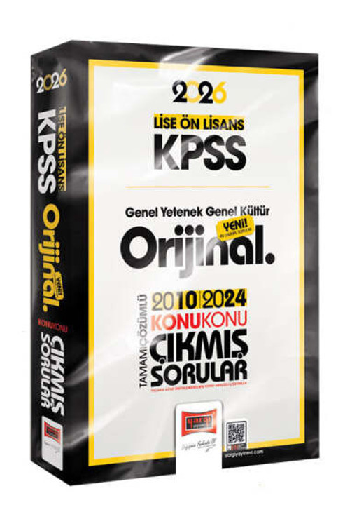 2026 KPSS Lise-Ön Lisans GK-GY Orijinal 2010-2024 Konu Konu Çıkmış Sorular