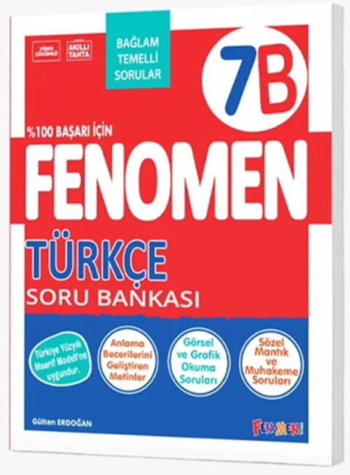 2027 7.Sınıf %100 Maarif Yeni Müfredat Türkçe 7B(Orta-Zor) Soru Bankası (MAARİF MODEL BAĞLAM TEMELLİ)