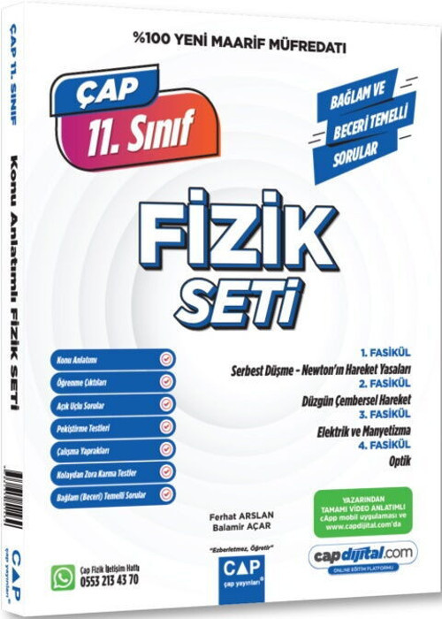 Çap 11. Sınıf Fizik Maarif Model Set %100 Yeni Güncel Maarif Müfredat 2027