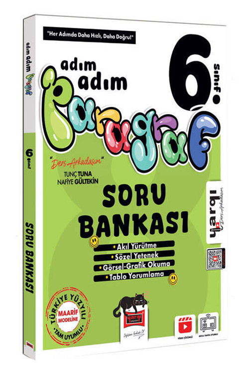 Yargı Ders Arkadaşım 6.Sınıf Adım Adım Paragraf Soru Bankası(Güncel Müfrredat)Yeni Ürün