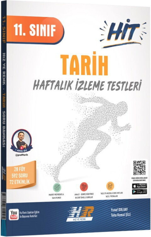 Hız ve Renk 11. Sınıf Tarih HİT Soru Bankası %100 Yeni Güncel Maarif Müfredat 2027
