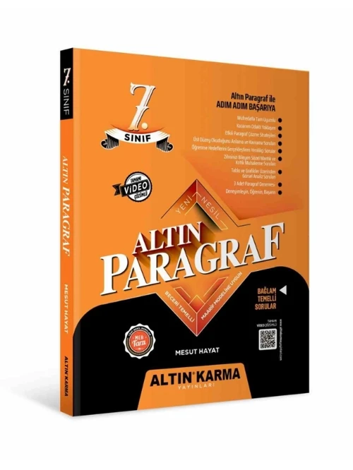 7. Sınıf Paragraf Yeni Nesil Soru Bankası Bağlam Temelli Sorular ve Maarif Modeline Uygun 2027 Güncel