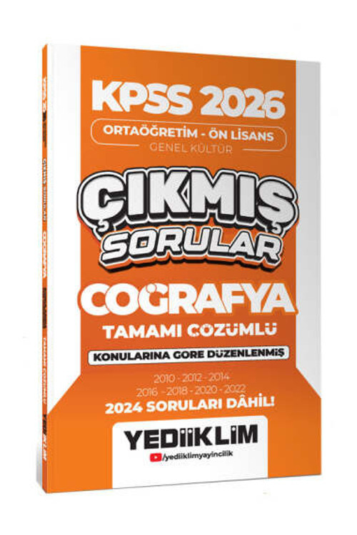 KPSS 2026 Ortaöğretim-Önlisans Coğrafya Konularına Göre Çıkmış Sorular