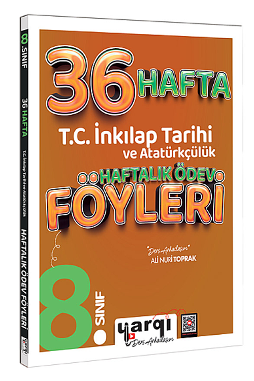 Yargı Ders Arkadaşım 8. Sınıf T.C. İnkılap Tarihi ve Atatürkçülük 32+4 Haftalık Ödev Föyleri