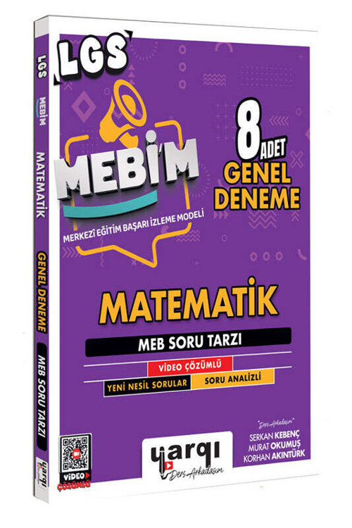Yargı Ders Arkadaşım 8.Sınıf LGS MEBİM Matematik 8 Adet Genel Deneme(Güncel Müfrredat)Yeni Ürün