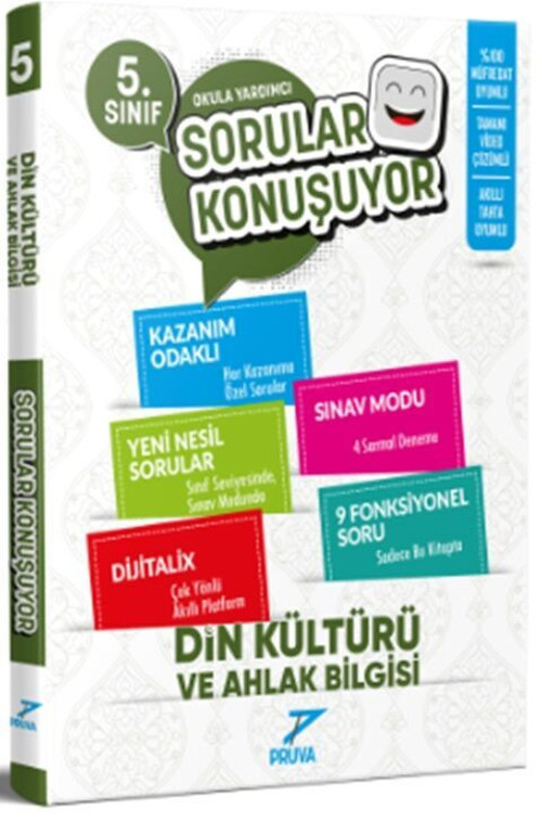 Pruva 5.Sınıf %100 Yeni Müfredat Din Kültürü Sorular Konuşuyor+Dokunmatik Kalem