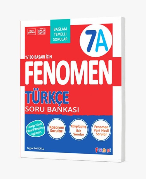 ***YENİ ÜRÜN*** FENOMEN 7 TÜRKÇE (A) SORU BANKASI %100 Maarif Müfredat 2027