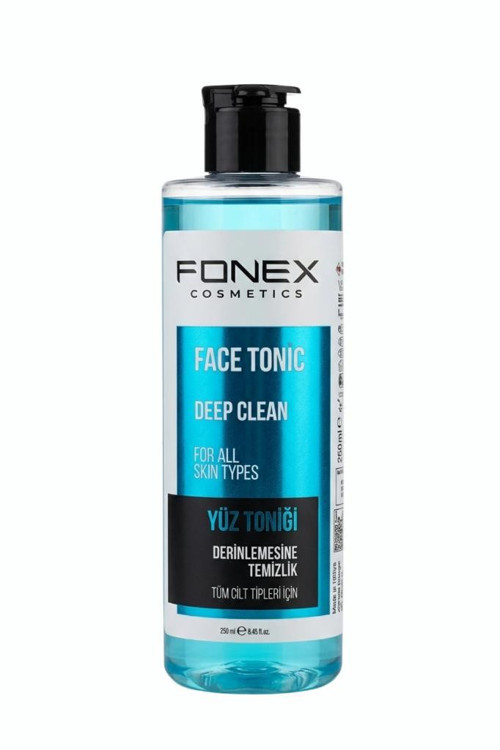 Derinlemesine Temizlik Tüm Cilt Tipleri İçin Yüz Toniği 250 Ml Mavi