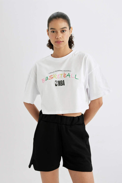 Fit Nba Wordmark Oversize Fit Bisiklet Yaka Kısa Kollu Tişört B9974Ax