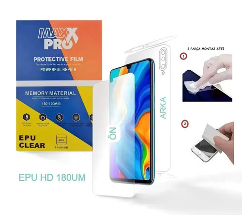 Redmi NOTE 17 PRO Uyumlu NANO Ekran Koruyucu NANO + Full Arka Kaplama SET Esnek ULTRA İnce NANO - MA