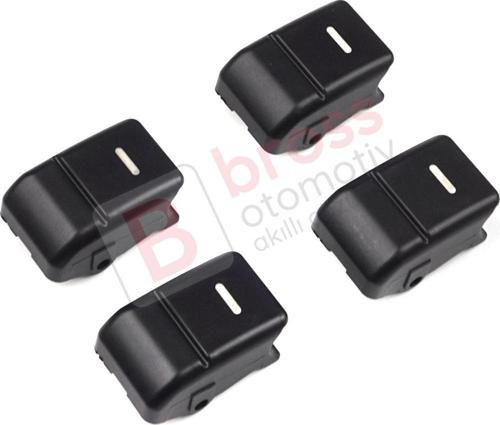 Land Rover Range Rover Sport L320 2005-2009 İçin 4 Adet Cam Açma Düğmesi Plastik Kapağı YUD501570PVJ