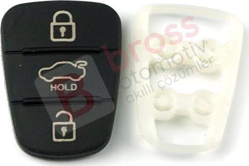 BDP1123 Hyundai Kia için Sustalı Anahtar Kumanda 3 Buton Ped Tuş Lastiği