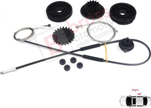 Mercedes Vito Viano W639 W447 için Sağ Yan Elektrikli Sürgülü Kapı Tamir Takımı 6398200442