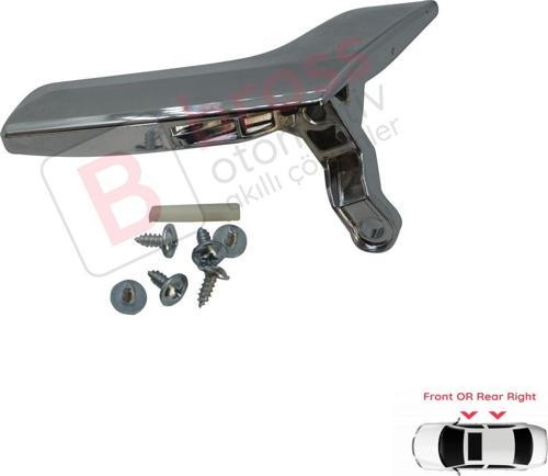 Mercedes W204 için İç Kapı Açma Kolu Sağ 2047202763 PARLAK