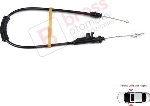 BDP1164 VW Passat B6 B7 CC İçin Ön Sağ veya Sol Dış Kapı Kilidi Açma Teli 3C0837017A