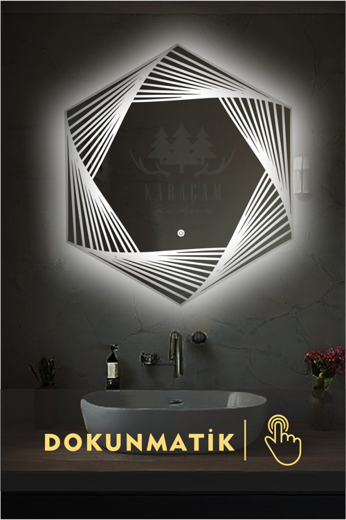 Lazer Kumlamalı Ledli Banyo Ve Konsol Aynası
