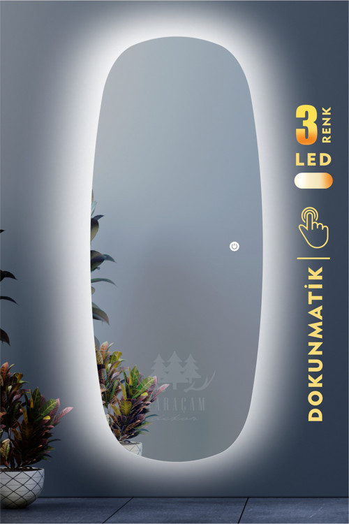 Led Işıklı Oval Boy Aynası
