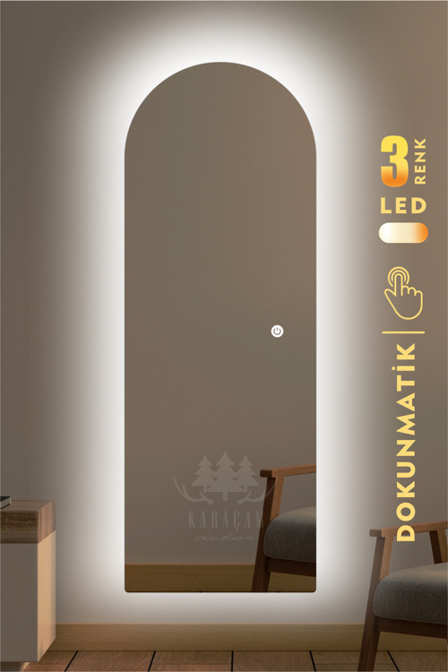 Led Işıklı Oval Boy Aynası
