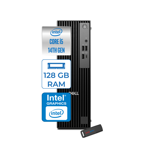 Pro Slim Sff QCS1250 Intel® Core™ I5-14500 Vpro 128GB Ddr5 1tb SSD Intel® UHD Graphics 770 WIN11PRO Small Form Factor Masaüstü Bilgisayar QCS125014500P38+ZETTAUSBBELLEK