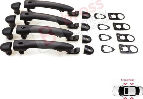 Renault Fluence Megane 3 Clio 4 Scenic 3 Captur 1 için 4X Sensörlü Dış Kapı Açma Kolu 806706656R