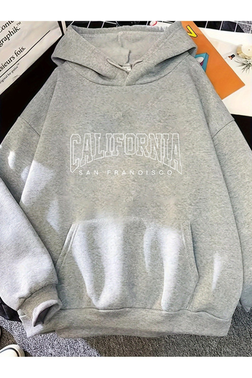 Unisex San Fransisco Baskılı Oversize Sweatshirt