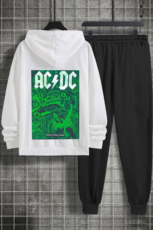 Unisex Acdc Baskılı Eşofman Takımı