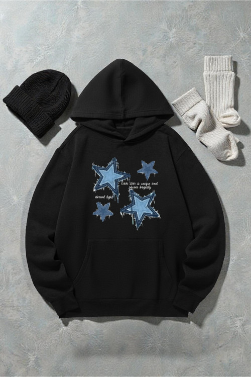 Unisex Eternal Light Baskılı Oversize Sweatshirt