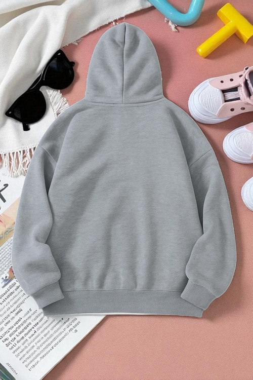 Unisex W Baskılı Oversize Sweatshirt