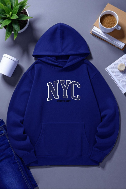 Nyc Baskılı Pamuklu Oversize Sweatshirt