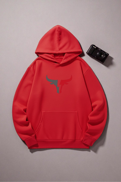 Boğa Tasarım Baskılı Unisex Oversize Sweatshirt