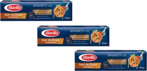 Integrale Spaghetti Makarna 400 Gr. X 3 Adet (tam Buğday Uzun Makarna)