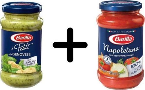 Barillia Fesleğenli Pesto (pesto Genovese) Makarna Sosu 190g+ Barilla Napoletana Makarna Sosu 400 Gr
