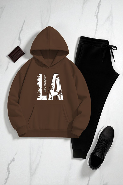 Unisex Los Angeles Baskılı Eşofman Takımı