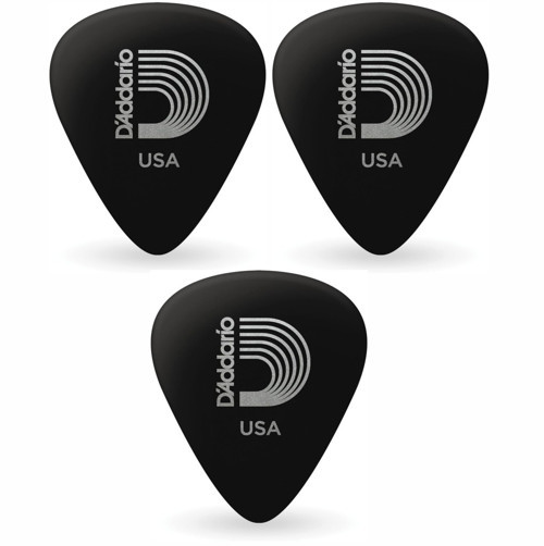 1CBK2_3 Gitar Penası 3 Adet 0.50 MM Cel - Black - Li