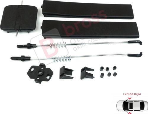 VW T5 İçin Yan Sürgülü Cam Tamir Seti 7H0847781B