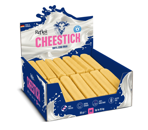 Plus CheeseStick 50'li %100 Sütlü Köpek Ödül Çubuğu M