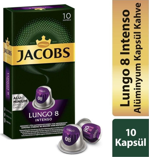 Capsule Lungo 8 Intenso 52 G 10 Adet Kapsül Kahve