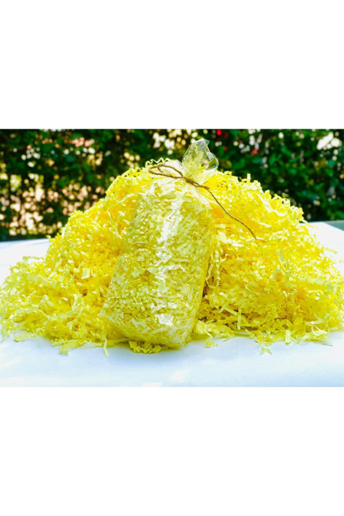 Sarı Z Zigzag Kırpık Kâğıt – Hediye Kutu İçi Dolgu Süsleme ve dolgu Malzemesi 50 gr