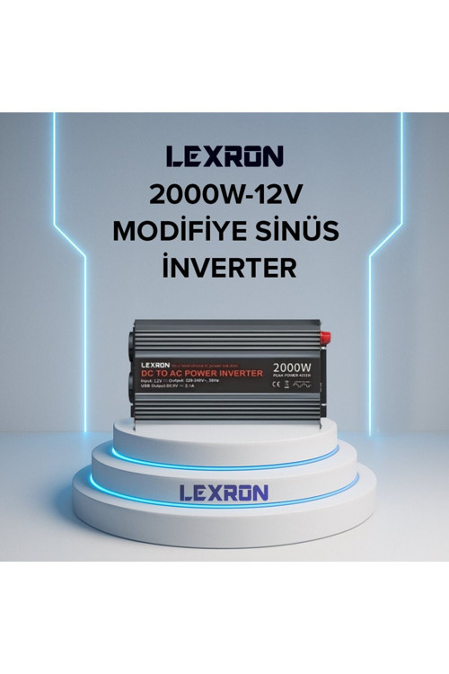 Lexron 2000W- Modifiye Sinüs İnverter (12V)