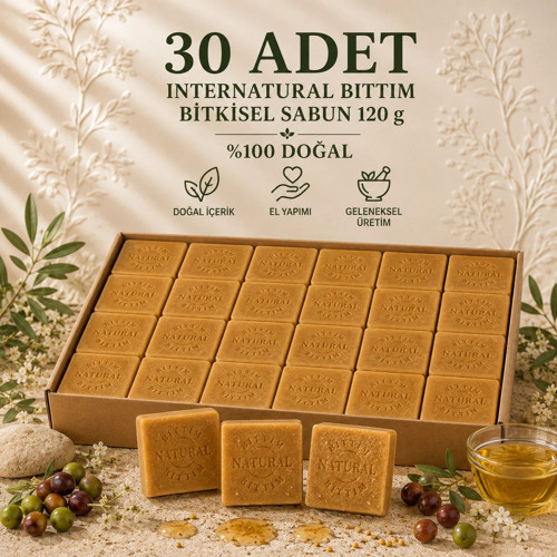 Internatural Bıttım Bitkisel Sabun 120 g - 30 Adet