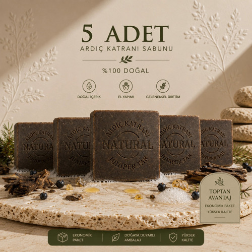 Internatural Ardıç Katranı Bitkisel Sabun 120 g - 5 Adet