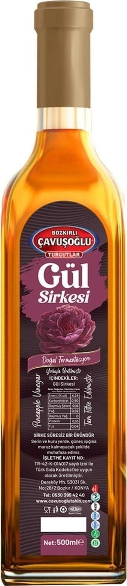 Gül Sirkesi Doğal Fermantasyon 500ml