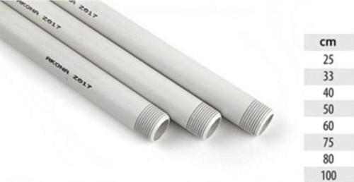 Beyaz Pvc Uzatma Borusu  80 Cm 25 Adet