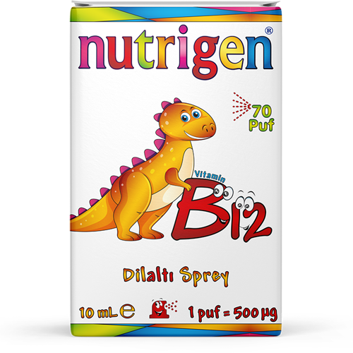 Vitamin B12 500 µg Dilaltı Sprey (70 Puf)